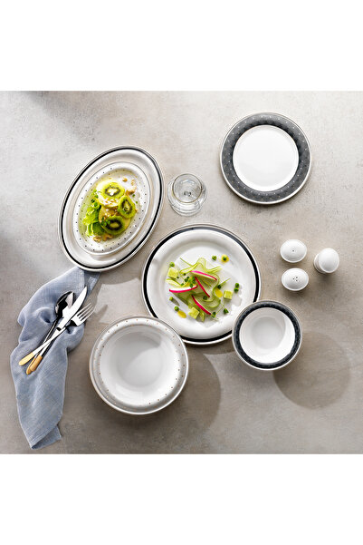 Schafer Superfine Bone Delicea Yemek Takımı 56 Parça-Gold