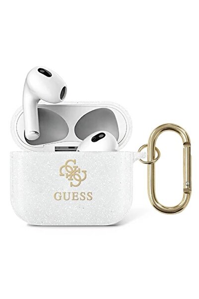 Guess Glitter Case for Apple AirPods 3, Transparent/TPU
