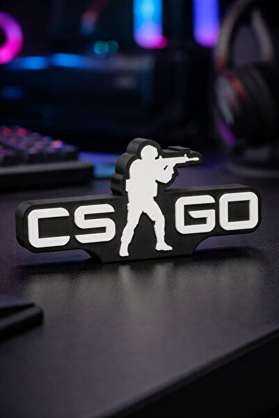 loftico CS:GO Masaüstü Dekoru – Gamer & Yayıncı Oyuncu Aksesuar
