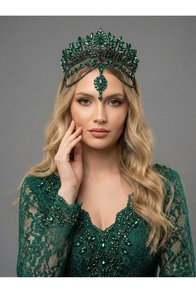 Magic Tiara Kristal Gelin Tacı – 8 Renk Seçeneğiyle Işıltılı ve Göz Alıcı