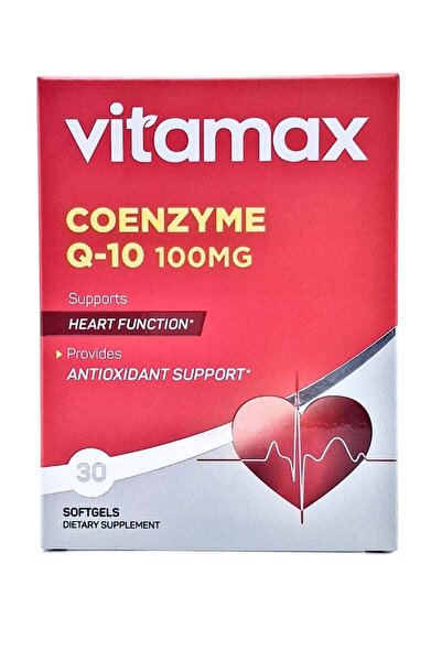 Vitamax كبسولات جيلاتينية رخوة تحتوي على 100 ملغ من الإنزيم المساعد Q10 (30 ك...
