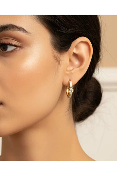 BİJU YILMAZ Xuping gold stone drop earrings - 25-xpkp100