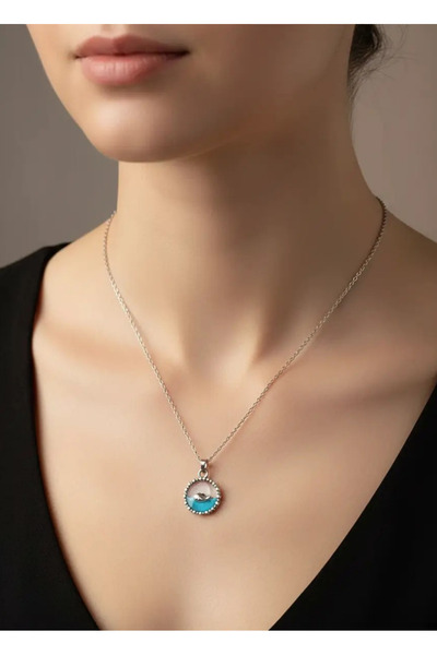 BİJU YILMAZ Steel Silver Fish Necklace - 25-Clkk59