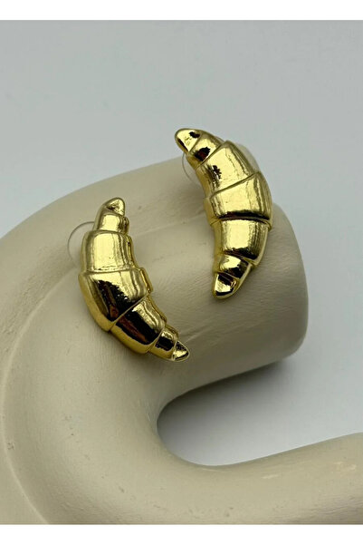 BİJU YILMAZ أقراط كرواسون ذهبية فاخرة - 25-vip326