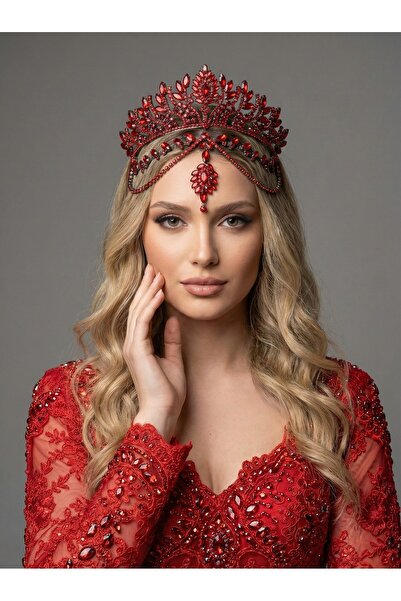Magic Tiara Kristal Gelin Tacı – 7 Renk Seçeneğiyle Işıltılı ve Göz Alıcı