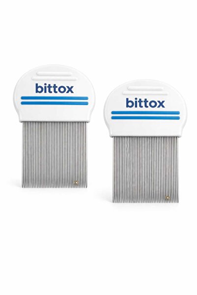 Bittox Pieptene metalic cu vârf lung pentru purici, cu ac de țânțari și ouă -...