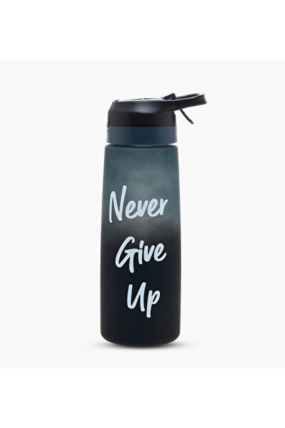 Lifestyle Slogan Print Sipper Water Bottle