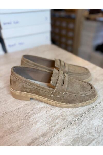 POTEEN Pantofi de damă Gigi Loafer din piele intoarsa moale C323-Negru