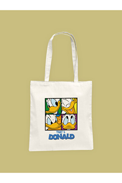 Hayali Şeyler Donald Printed Cloth Bag