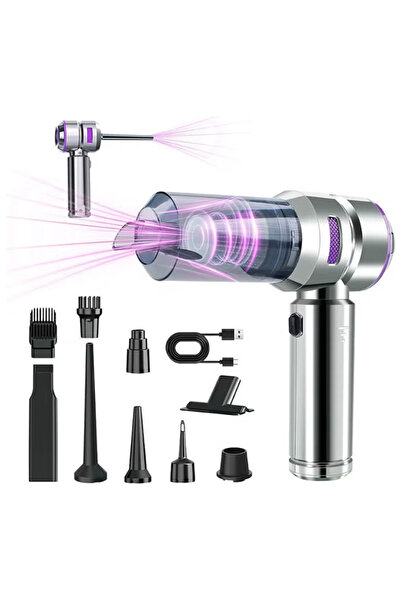 MHONGWEI مكنسة كهربائية يدوية للسيارة، تصميم لاسلكي، قوة شفط 19000 باسكال، من...