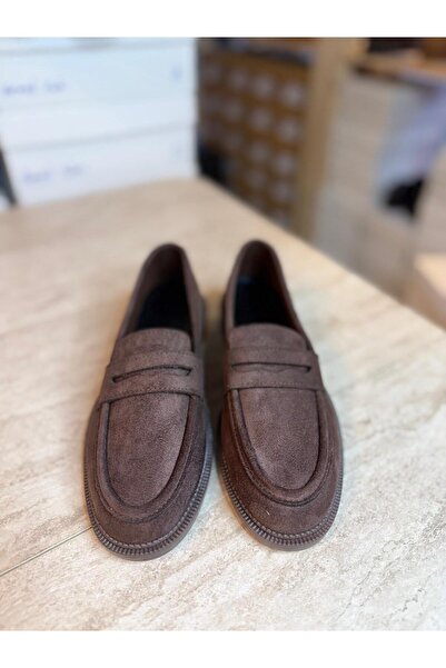 POTEEN Pantofi de damă Gigi Loafer din piele intoarsa moale C323-Negru