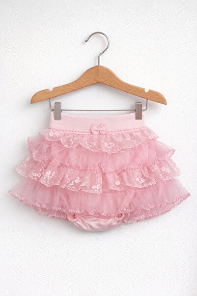 Kardeşler Bebe Baby Girl Tulle Ruffle Skirt with Pantyhose