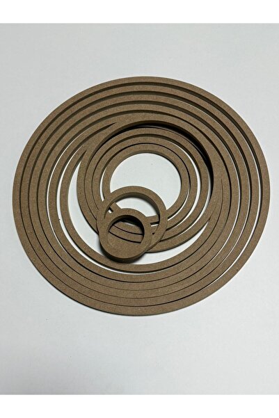 mdf 12'li Ham Mdf, 8mm Kalınlık, 30 Cm Kasnak, Boyanabilir Vidasız Kasnak, Ma...