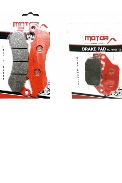 MOTORX Mondial Drift L Disk Balatası Ön ve Arka (1 Adet Ön 1 Adet Arka) Kırmızı