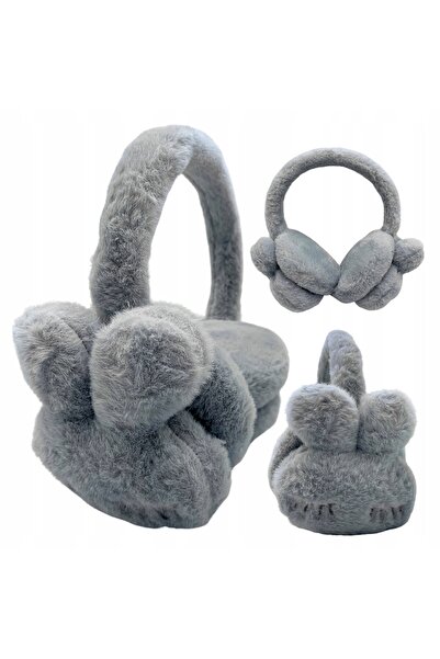 Other Winter Women's Children's Rabbit Fur Warm Plush Earmuffs