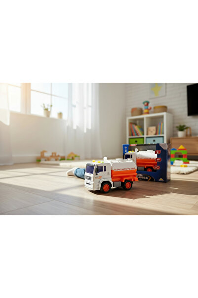 Sunman لعبة ناقلة وقود تعمل بالصوت والضوء مقاس 20 سم