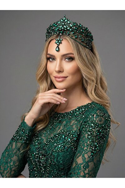 Magic Tiara Kristal Gelin Tacı – 7 Farklı Renk Seçeneğiyle Işıltılı Zarafet