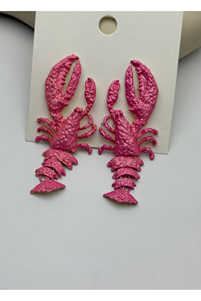 BİJU YILMAZ Vip Pink Lobster Earrings - 25-Vip278