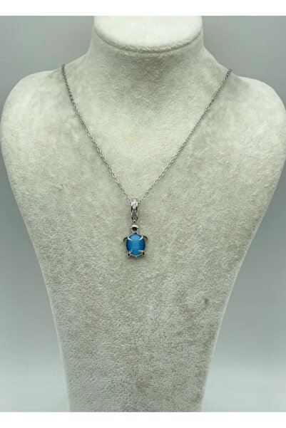 BİJU YILMAZ Steel Silver Turtle Necklace - 25-Ctr246