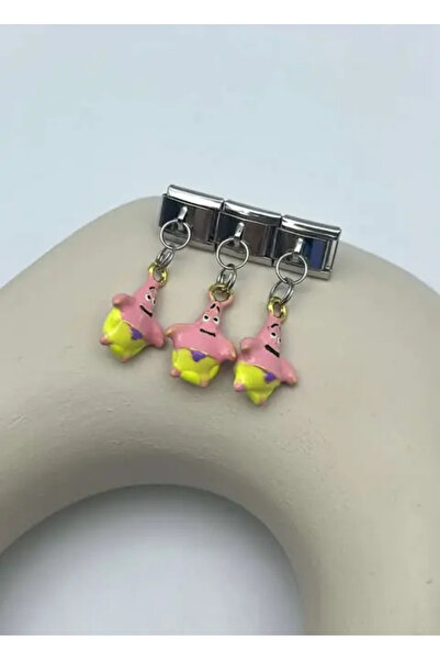 BİJU YILMAZ Çelik Silver Patrick Karakter Sallantılı Nomi Charm - 25crm66