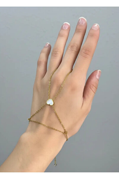 BİJU YILMAZ Steel gold heart-shaped shahmeran - 26shm03