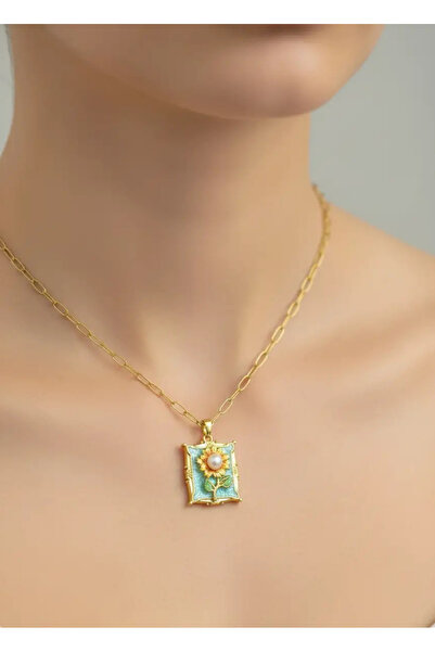 BİJU YILMAZ قلادة من الفولاذ المطلي بالمينا - 25-clkk121