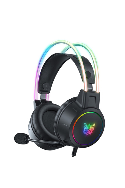 Onikuma X15 Pro Gaming Headset, 50mm Drivers, RGB, USB, Black, 2m Cable