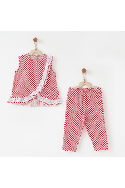 andywawa طقم أطفال مكون من قطعتين باللون الكرزي