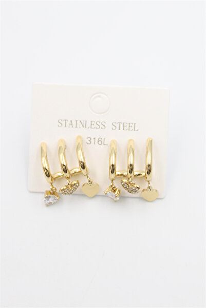 teknoparkx Stone Dangle Earrings - Gold