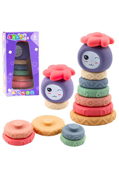 Three top online Tower of Soft Blocks Sensory Pyramid Colorful 8 pcs.