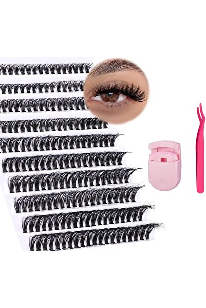 Arabest D Curl Eyelash Extension Kit 30D 40D 9-16mm, 280Pcs Individual Lashes...