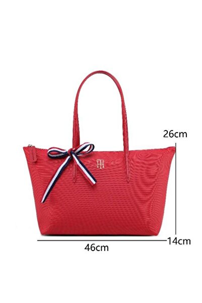 genermcr حقيبة يد نسائية أنيقة ومتعددة الاستخدامات، مزينة بشريط مميز، ذات سعة...