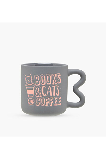 Lifestyle كوب سيراميك مطبوع عليه رسومات - 340 مل