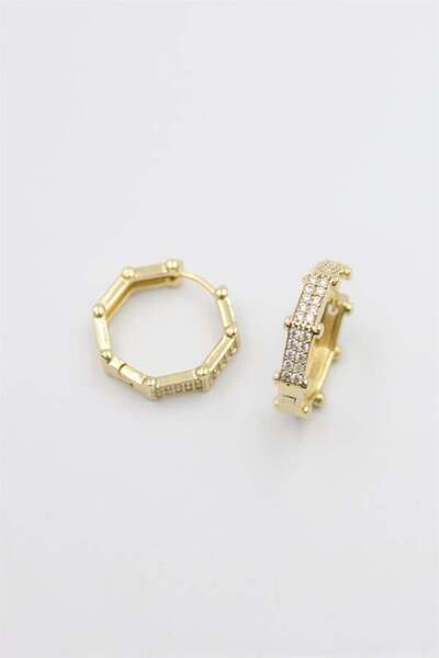 MENESSA Octagon earrings - gold