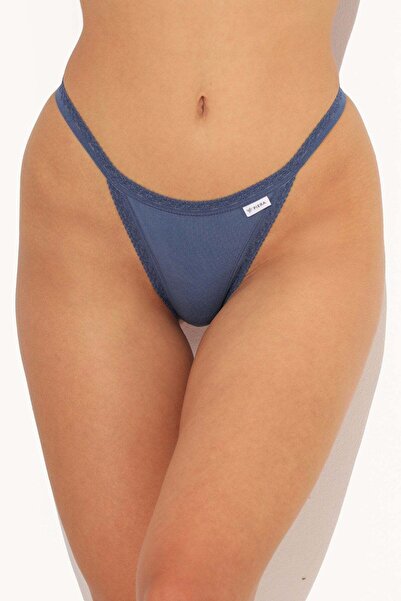 Piera Denim cotton thong panties CECILIA S1792