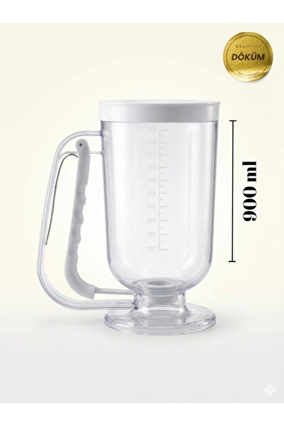 CHEFTİME 900 ml Pankek Hamur Dağıtıcısı – Dökme Aparatlı Porsiyonlayıcı