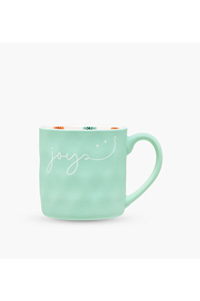 Lifestyle كوب من الخزف الصيني الجديد بنقشة جوي مع مقبض - 350 مل