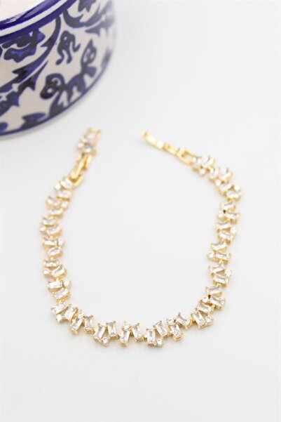 MENESSA سوار Xuping VIP مرصع بحجر الباجيت - ذهبي