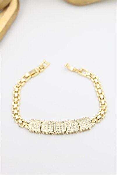 MENESSA سوار شوبينج المرصع بالأحجار - ذهبي