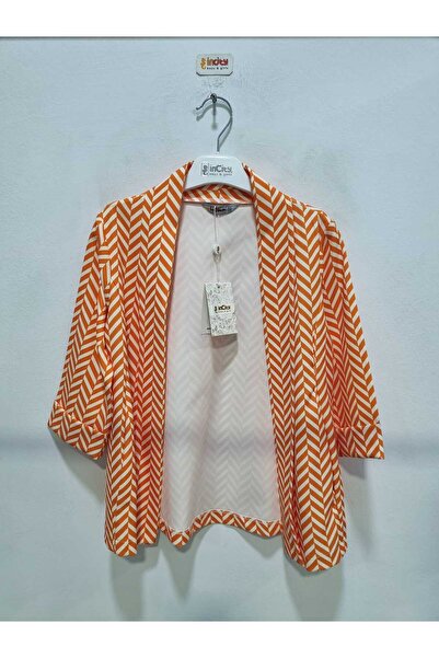 incity Girl's Striped Open-Front Jacket - New Season