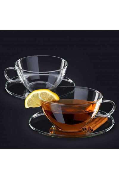 SİMAX 2 KİŞİLİK BOROSİLİKAT ÇAY FİNCAN SETİ ,300ml ,4 PARÇA