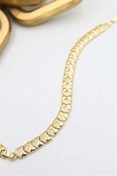 MENESSA سوار شوبينج المرصع بالأحجار - ذهبي