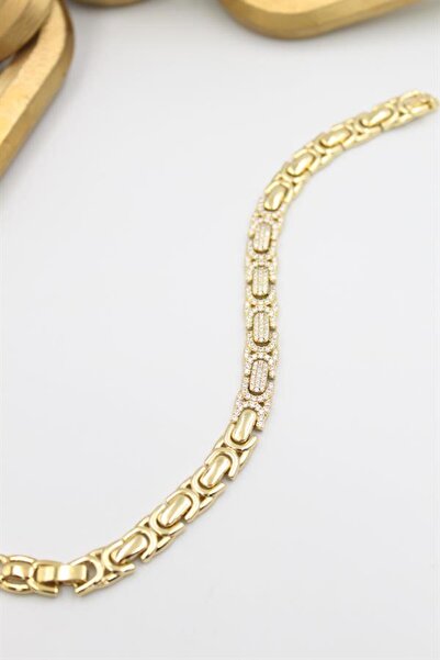 MENESSA سوار شوبينج المرصع بالأحجار - ذهبي