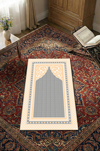 THEMODERNHANE Covoraș de rugăciune moale din pene de găină, cu bază anti-alun...