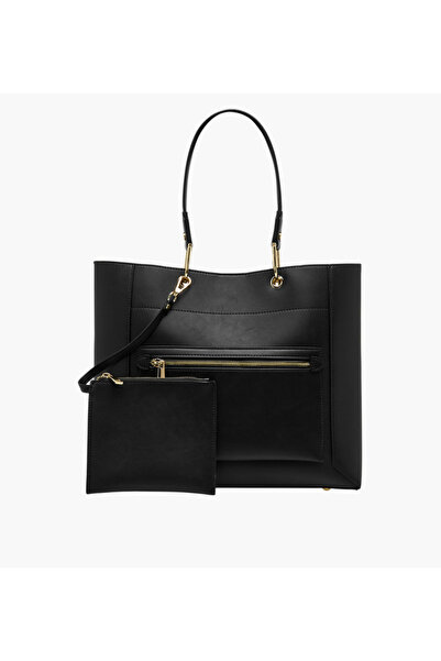 SASHA Tia Textured Tote Bag with Pouch