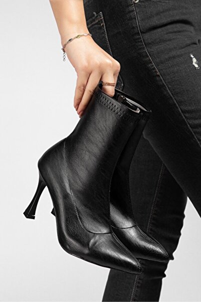 Zerenyus Cizme Orion Premium negre elastice cu toc subțire