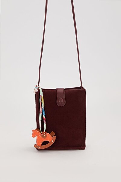 Levidor Tan Suede Long Strap Shoulder Bag