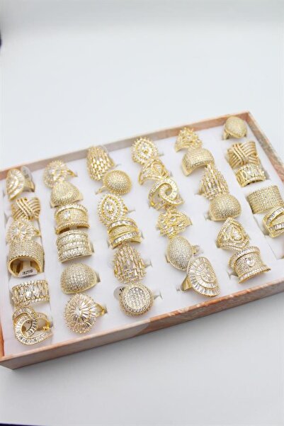 MENESSA 36-piece zircon ring set - gold
