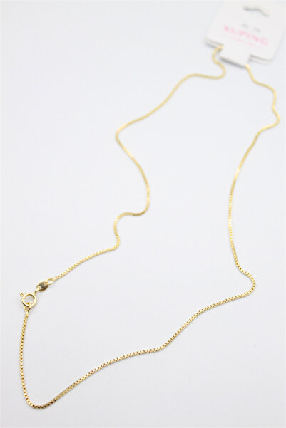 teknoparkx سلسلة قلادة شوبينج - 45 سم - ذهبي