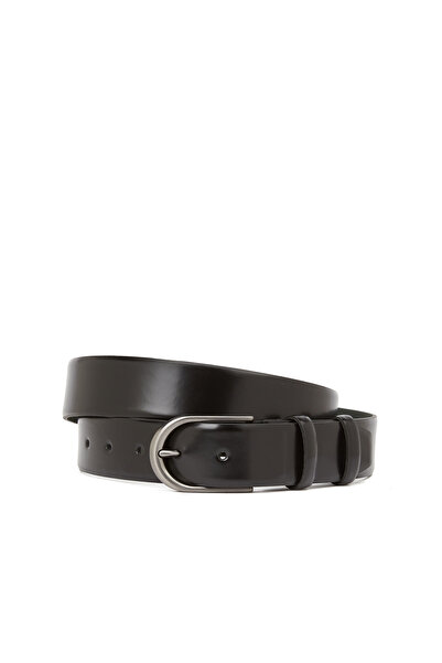 George Hogg Siyah Erkek Deri Kemer